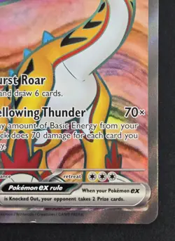 Raging Bolt ex 196/162 SV05: Temporal Forces Pokemon Full Art Holo NM US Seller - Image 4