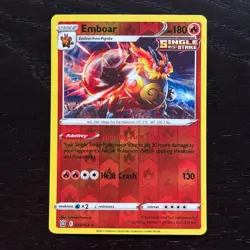 Emboar 025/163 Pokemon Battle Styles Sword & Shield Reverse Holo Rare NM - Image 1