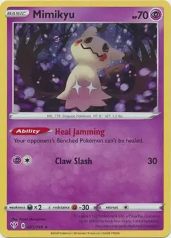 MIMIKYU 081/189 PROMO POKEMON (COSMO HOLO RARE, NM) - Image 1