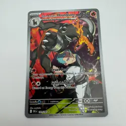 Team Rockets Houndoom IR 191/182 Near Mint Destined Rivals Pokemon TCG - Image 1