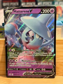 HATTERENE V SWSH055 Sword & Shield Black Star Promo Holo Pokemon TCG Near Mint - Image 1