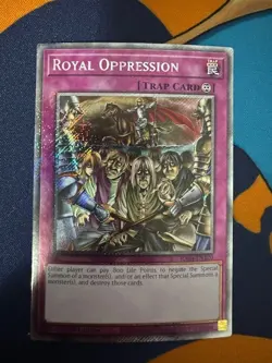 Royal Oppression RA04-EN120 Platinum Secret Rare NM-M 1st Edition - Image 1