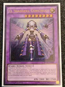 Yugioh - El Shaddoll Construct - DUEA-EN049 - 1st Edition Ultimate Rare - NM - Image 1
