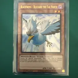 YuGiOh! Blackwing - Blizzard the Far North BLCR-EN059 Ultra Rare 1st Edition NM - Image 1