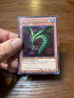 (YBL) Yugioh Sinister Serpent LCYW-EN154 Secret Rare LP - Image 2