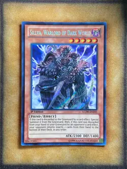 Yugioh Sillva, Warlord of Dark World LCJW-EN245 Secret Rare 1st Ed NM - Image 1
