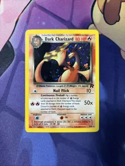 Dark Charizard - 4/82 - Pokemon Team Rocket Unlimited Holo Rare Card WOTC - Image 1