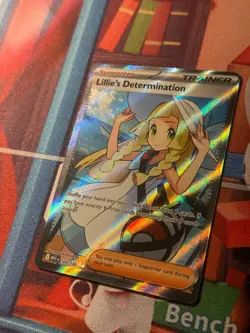 Pokemon Card Lillie's Determination 169/132 Mega Evolution Holo NM - Image 2