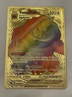 Kamalm VMAX 075/073 HP320 Rainbow Gold Foil Fan Art Display Card - Image 1