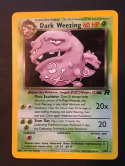 Dark Weezing - 14/82 - Holo Rare Team Rocket - Pokemon Card NM - Image 1