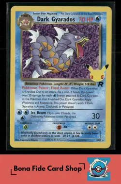 Dark Gyarados - 8/82 - Pokemon Celebrations Classic Collection Holo Rare Card NM - Image 1