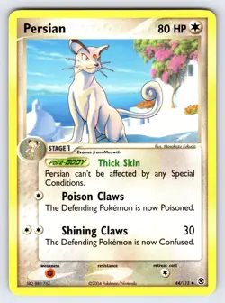 Persian 44/112 2004 EX FireRed & LeafGreen Pokemon Card TCG Uncommon - VLP - Image 1