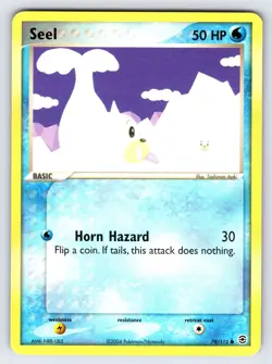 Seel 78/112 2004 EX FireRed & LeafGreen Pokemon Card TCG Nintendo Common - VLP - Image 1