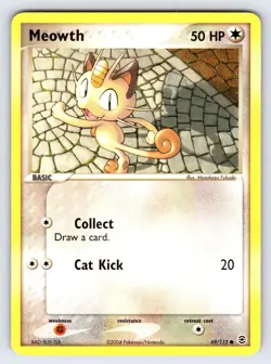 Meowth 69/112 2004 EX FireRed & LeafGreen Pokemon Card TCG Nintendo Common Lp/Mp - Image 1