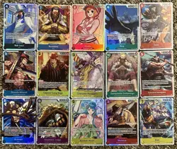 One Piece TCG CCG SR Lot - 15x SR Cards - PRB-01 - OP-05 Near Mint As Pictured - Image 1