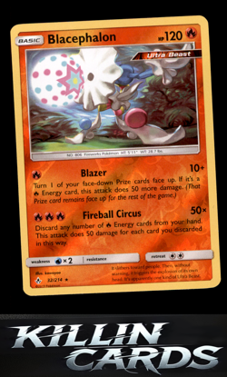 Reverse Holofoil Blacephalon 32/214 Pokemon Rare SM - Unbroken Bonds Card NM - Image 1