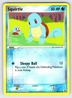 Squirtle 82/112 2004 EX FireRed & LeafGreen Pokemon Card TCG Nintendo - Nm - Image 1