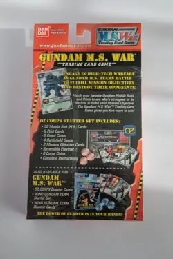 Gundam M.S. War Trading Card Game Oz Corps Sealed Starter Set - Image 2
