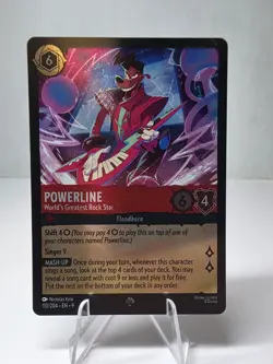 Lorcana Fabled Powerline World’s Greatest Rock Star Card 110/204 EN 9 Foil - Image 1