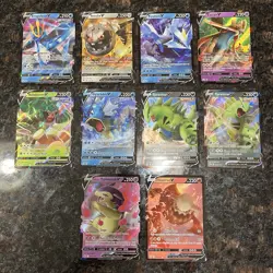 Ultra Rare V Holo Lot of 10 Pokemon Trading Card Game | NM - LOT B - Image 1