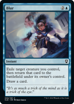 Blur FOIL Commander Legends: Battle for Baldur's Gate NM Common CARD ABUGames - Image 1