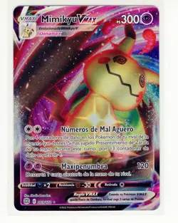 ~ESP~ SPANISH Mimikyu VMax 069 Brilliant Stars Pokemon Card (Z1 - Image 1