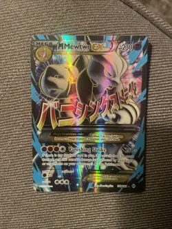 Pokemon Mewtwo EX TCG Full Art Holo Card Breakthrough 159/162 Ultra Rare - Image 1