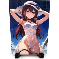 Steins;Gate Kurisu Makise Sexy Cute Anime Waifu Girl Lewd Goddess Story Art Card - Image 1