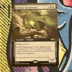 x1 Canopy Gargantuan - Extended Art R MTG Commander: Tarkir: Dragonstorm M/NM, E - Image 1