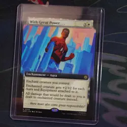 MTG With Great Power... 0248 (Borderless) [Marvels Spider-Man Near Mint] - Image 3