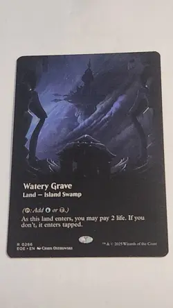MTG NM Watery Grave (Borderless) Edge of Eternities Regular - Image 1