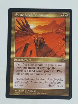 MTG Squandered Resources (Visions/Gold/R) - BGM - Image 1