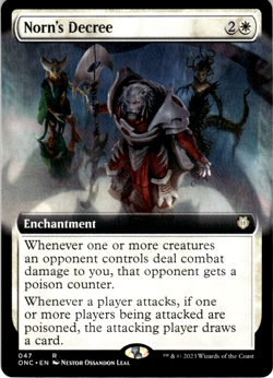 Norn's Decree (Extended Art) R Commander: Phyrexia: All Will Be One 47 NM - Image 1