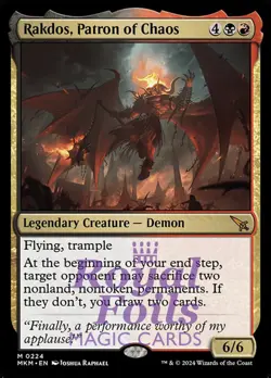 Rakdos, Patron of Chaos 1x FOIL MTG Murders at Karlov Manor MKM Mythic MINT - Image 1