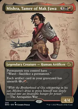 Magic the Gathering (mtg): BRO: Mishra, Tamer of Mak Fawa - Rare - Full Art - Image 1