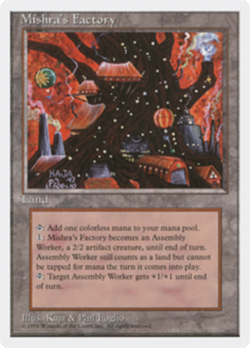 MTG Magic the Gathering Mishra's Factory 4th Edition LP - Image 1
