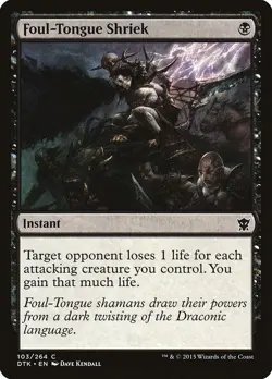 Foul-Tongue Shriek [Dragons of Tarkir] Magic MTG - Image 1