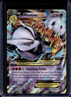 2015 Pokemon XY BREAKthrough Mega Mewtwo Holo #63/162 - Image 1