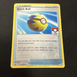 Pokemon TCG Quick Ball STAFF League Cup Promo 179/202 LP 🔥 x1 - Image 1