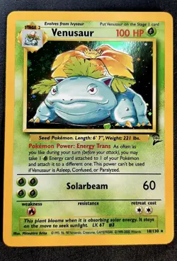 Venusaur - Base Set 2 Holo Rare 18/130 (2000) Pokemon TCG WoTC - Image 1