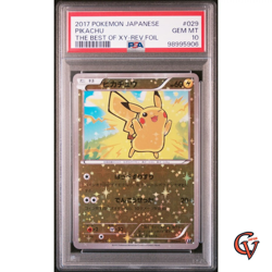PSA 10 Pokemon Pikachu The Best of XY Reverse Holo 029/171 Japanese 2017 - Image 1
