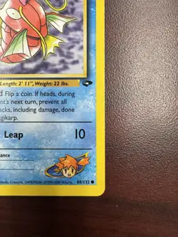 Misty's Magikarp 88/132 - 1st Edition Gym Challenge Vintage 2000 Pokemon TCG NM- - Image 5