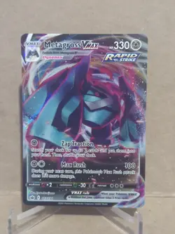 2021 Pokemon Sword and Shield Chilling Reign #113 Metagross VMAX R - Image 1