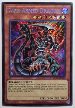 Yugioh Dark Armed Dragon LCKC-EN068 Secret Rare Unlimited - Image 1