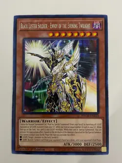 Yugioh Black Luster Soldier Envoy Sacred Twilight Chaos 1st Rare LP - Free Holo - Image 3