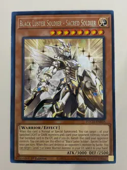 Yugioh Black Luster Soldier Envoy Sacred Twilight Chaos 1st Rare LP - Free Holo - Image 4