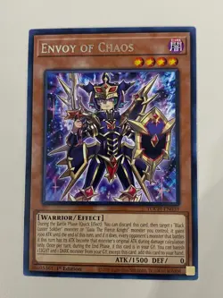 Yugioh Black Luster Soldier Envoy Sacred Twilight Chaos 1st Rare LP - Free Holo - Image 5
