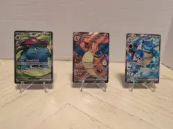 Pokemon Scarlet & Violet Venusaur EX, Charizard EX, Blastoise EX 151 Card Set - Image 1