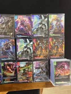 Gundam Card Game TCG Lot Of LR+, LR, And R’s New type Rising And Duel Impact. - Image 2
