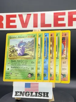 6 Vintage Pokemon Cards Lot - Gym Challenge Giovanni’s Lot 6 - HP - Image 1
